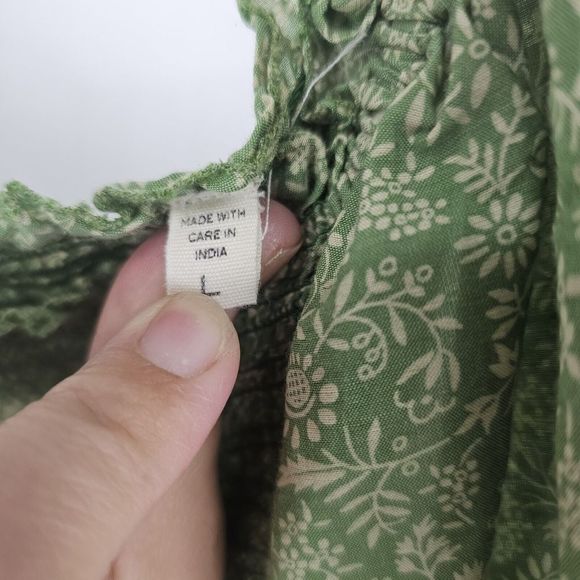 Dôen Colette Dress Women's Size Large  Casual Party Wear Floral Printed Smocked - Picture 10 of 12